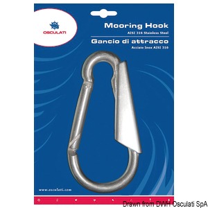 Boat hook with stainless steel bayonet